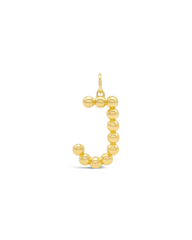 INITIAL BUBBLE CHARM - J