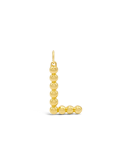 INITIAL BUBBLE CHARM - L