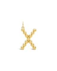 INITIAL BUBBLE CHARM - X