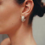 Daphine Clara hoop earrings in silver