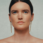 Daphine Cleo earrings in gold with zirconia stones