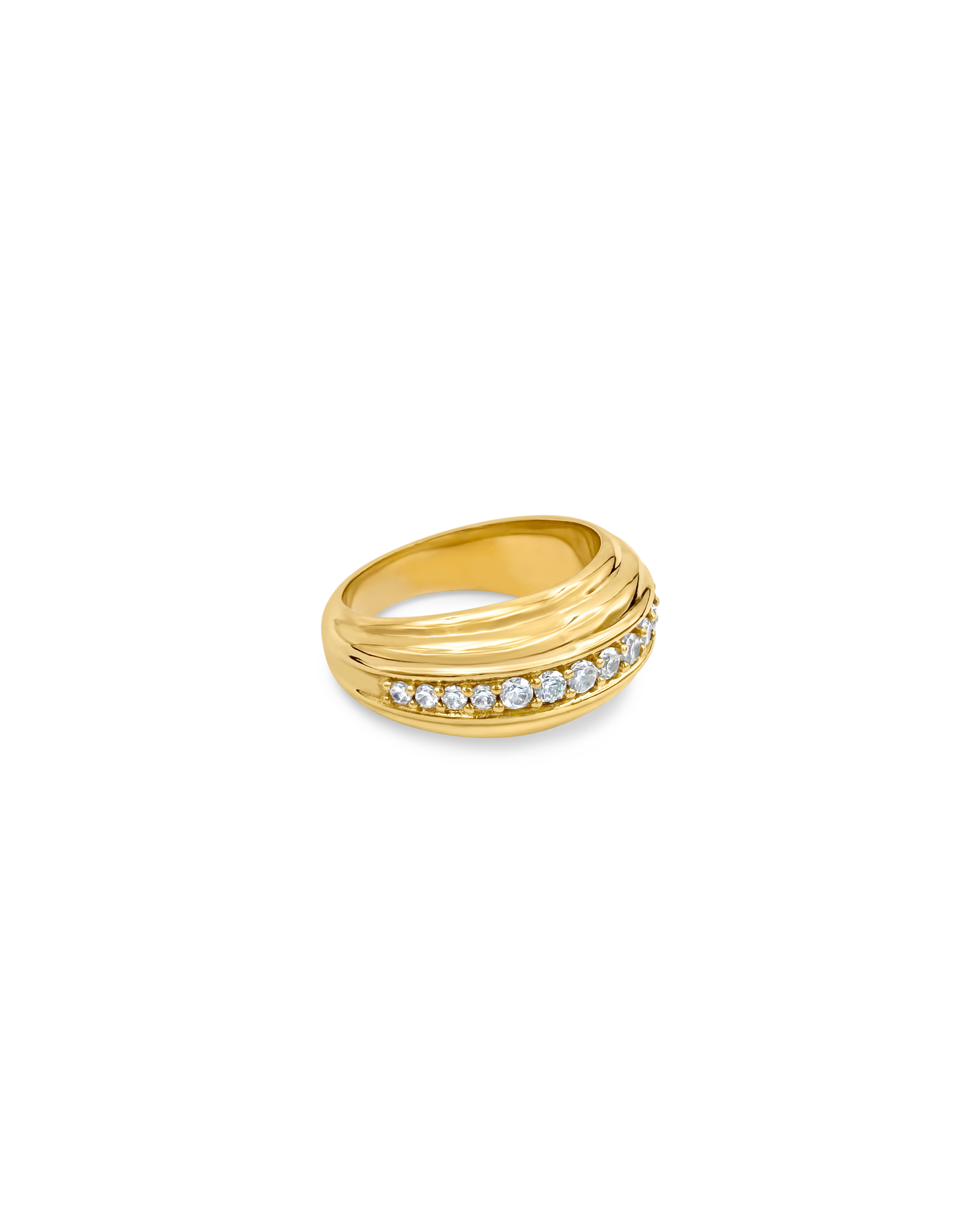 Daphine Ella ring in gold and zirconias