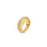 Daphine Ella ring in gold and zirconias