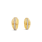 Daphine Ella earrings in gold with zirconia stones