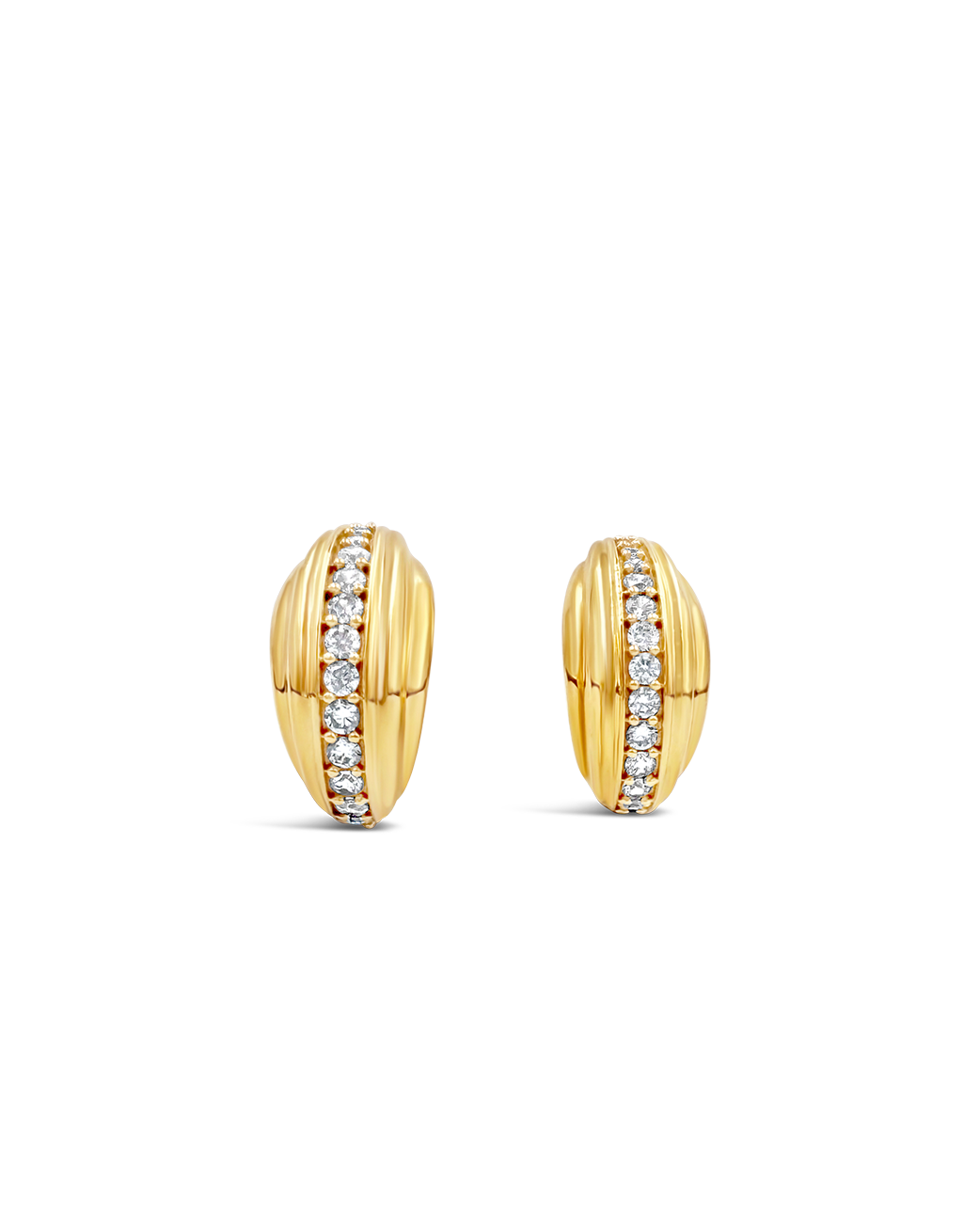 Daphine Ella earrings in gold with zirconia stones