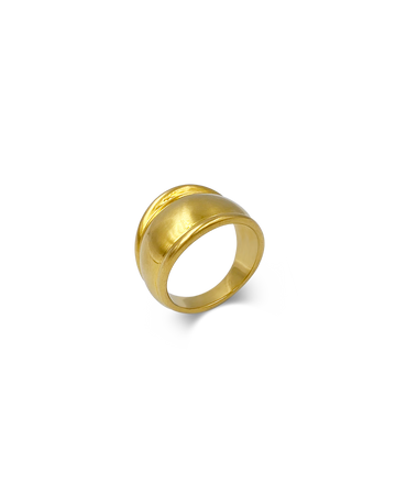 Zoe Ring 18k Gold Dome Ring
