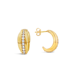 Daphine Ella earrings in gold with zirconia stones