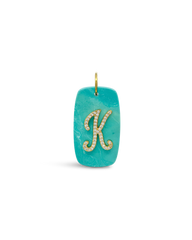 INITIAL STONE CHARM - K
