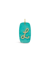 INITIAL STONE CHARM - L
