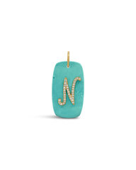 INITIAL STONE CHARM - N