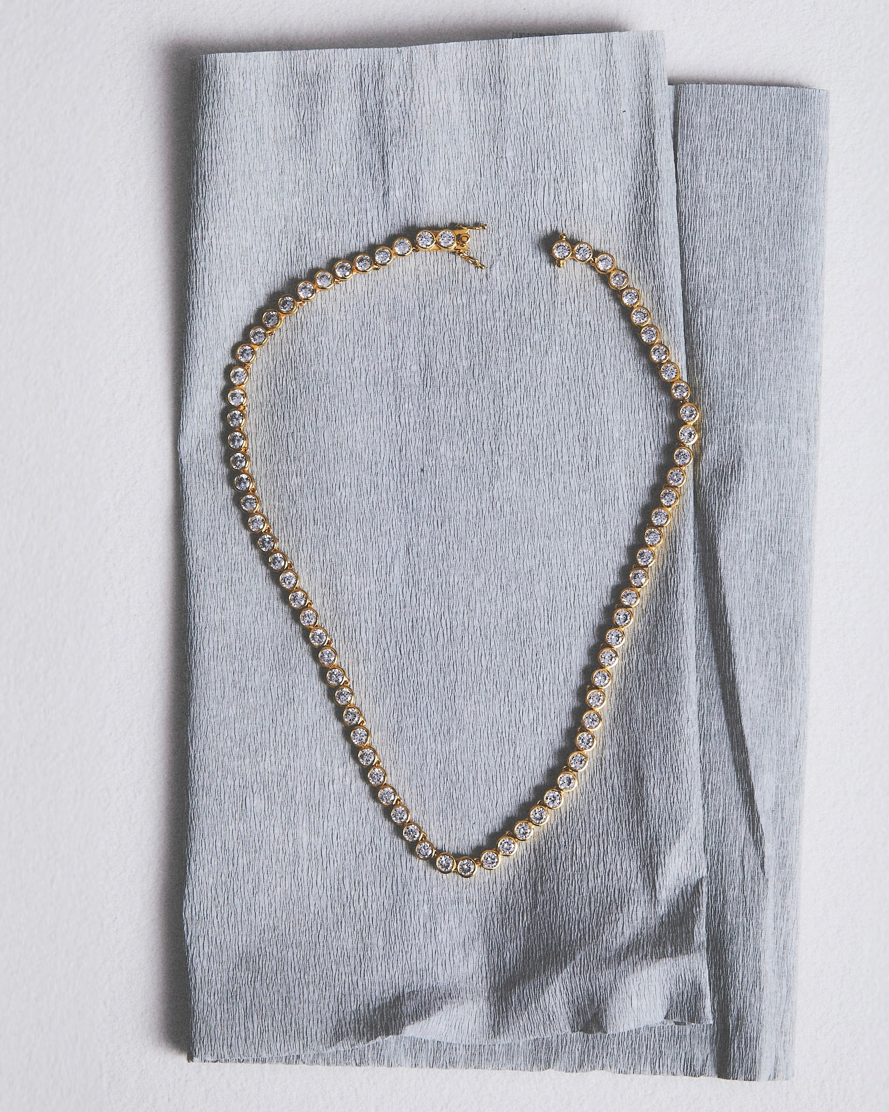 Chris Tennis Necklace | Daphine Gold Plated Jewellery – Daphine EU